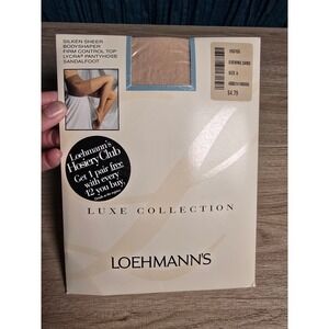 Loehmanns Luxe Collection Bodyshaper Firm Control Pantyhose Evening Sand Size A